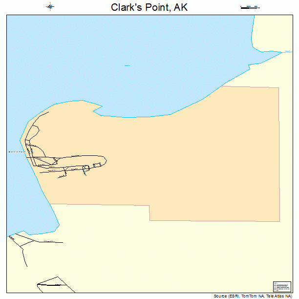 Clark's Point, AK street map