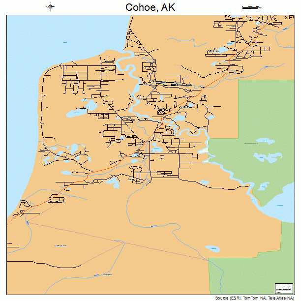 Cohoe, AK street map