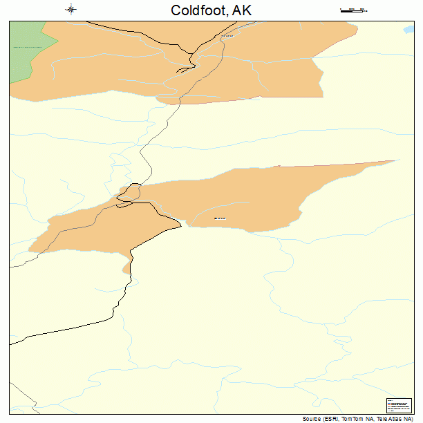 Coldfoot, AK street map