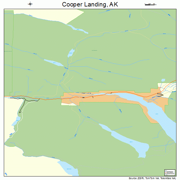 Cooper Landing, AK street map