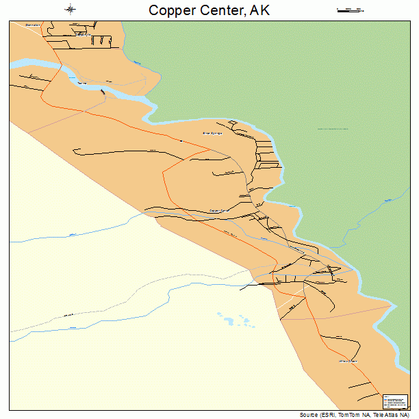Copper Center, AK street map