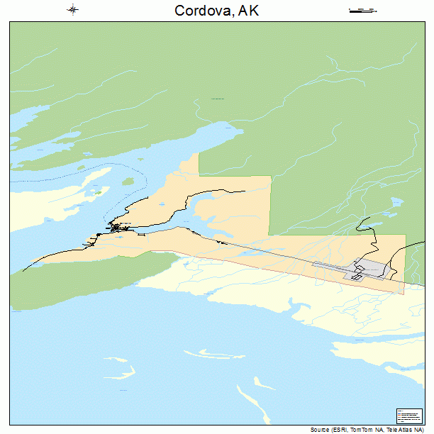 Cordova, AK street map