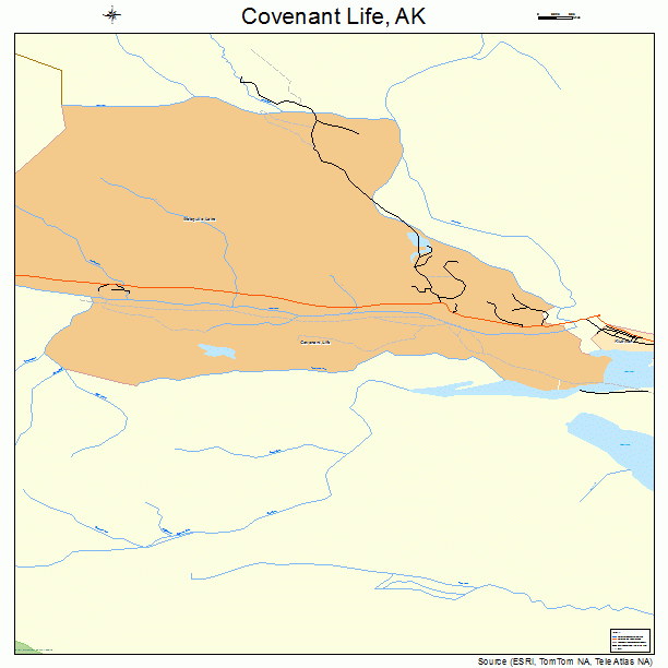 Covenant Life, AK street map