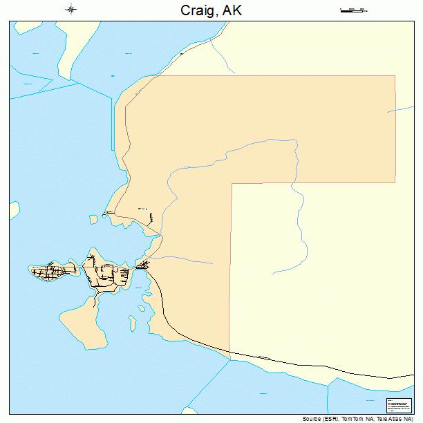 Craig, AK street map