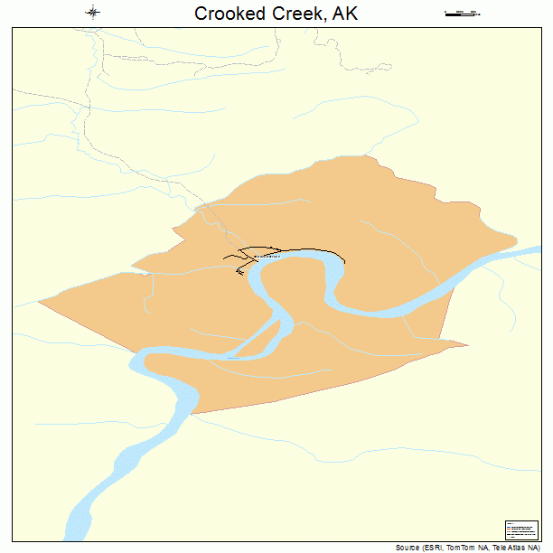 Crooked Creek, AK street map