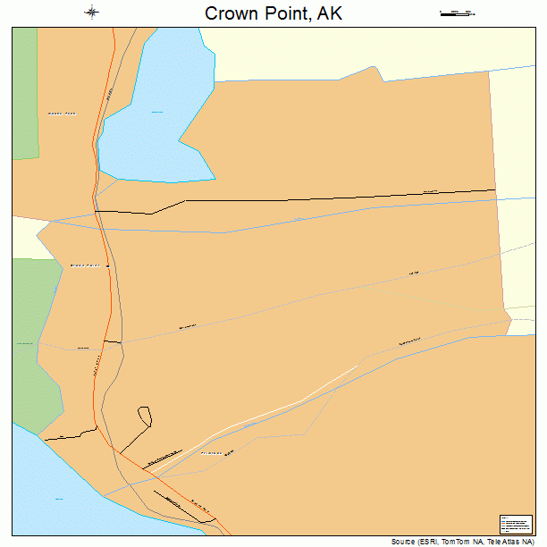 Crown Point, AK street map