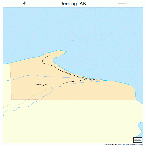 Deering Alaska Street Map 0218510