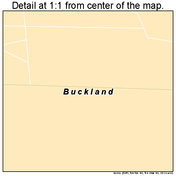 Buckland, Alaska road map detail