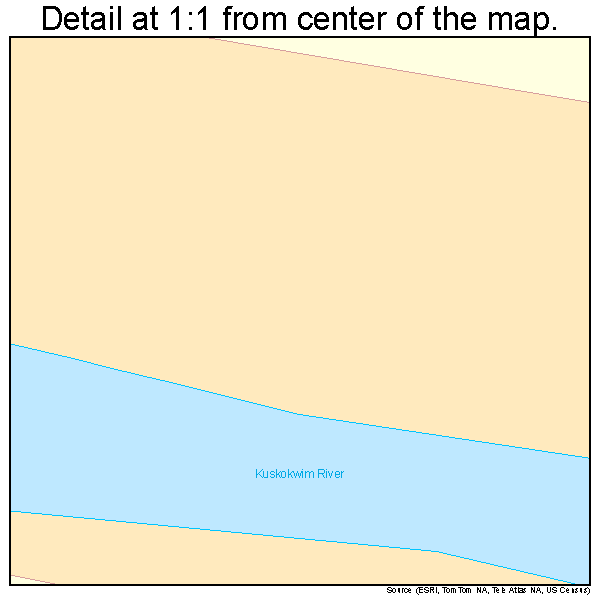 Chuathbaluk, Alaska road map detail