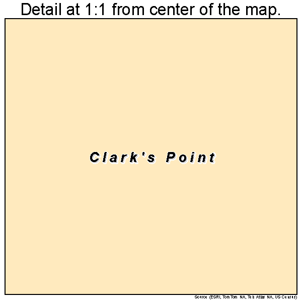 Clark's Point, Alaska road map detail