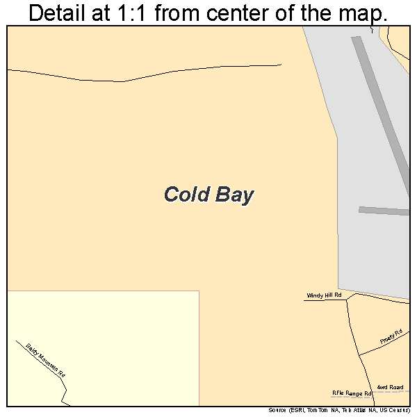 Cold Bay, Alaska road map detail