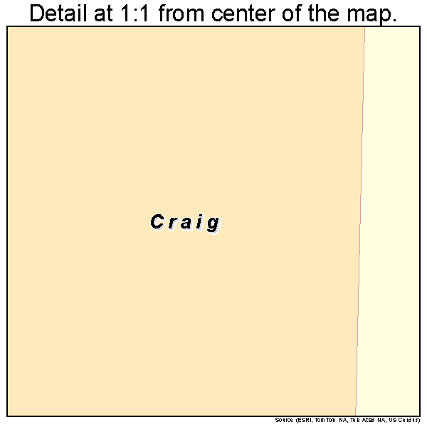 Craig, Alaska road map detail