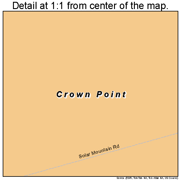 Crown Point, Alaska road map detail