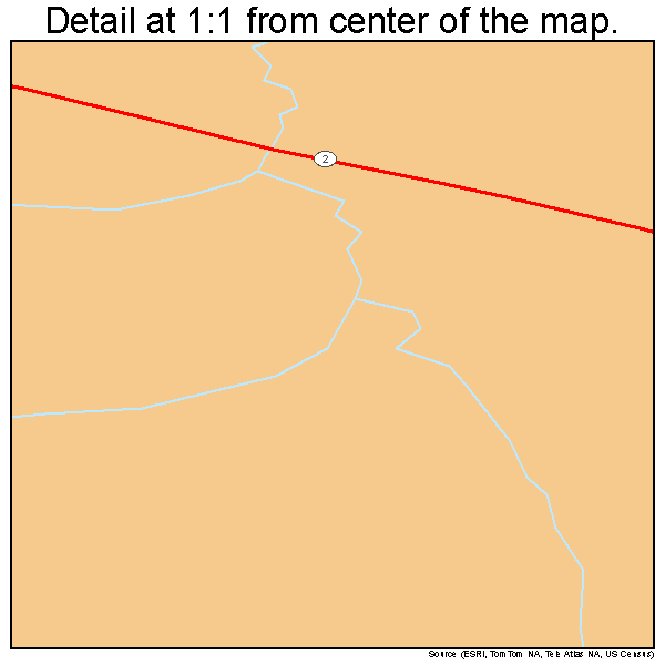 Deltana, Alaska road map detail