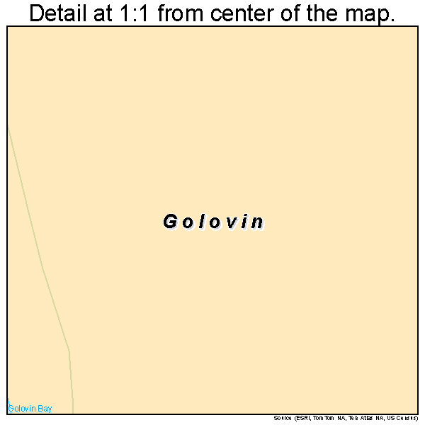 Golovin, Alaska road map detail