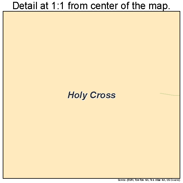 Holy Cross, Alaska road map detail