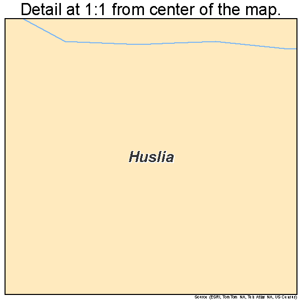 Huslia, Alaska road map detail