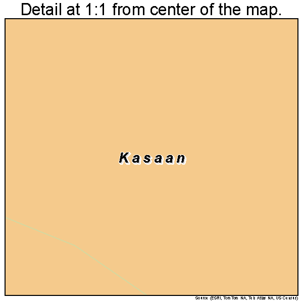 Kasaan, Alaska road map detail