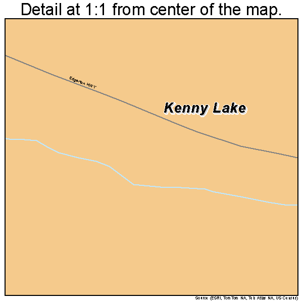 Kenny Lake Alaska Street Map 0238910