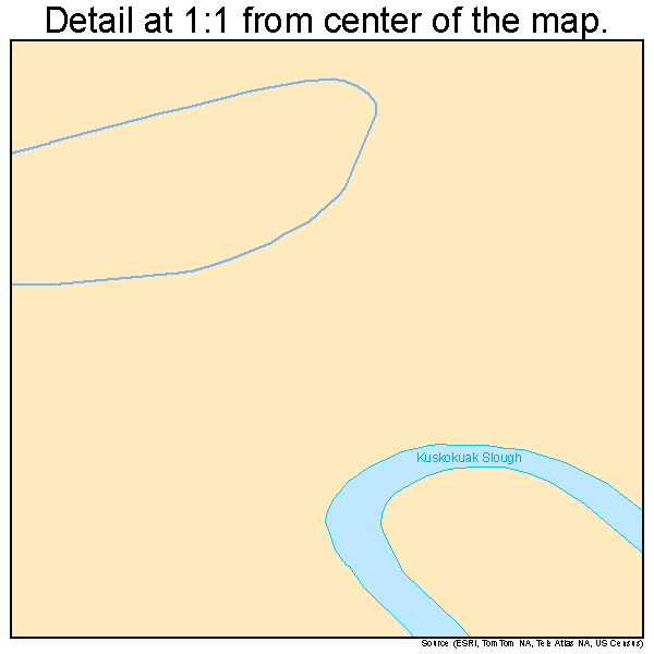 Kwethluk, Alaska road map detail