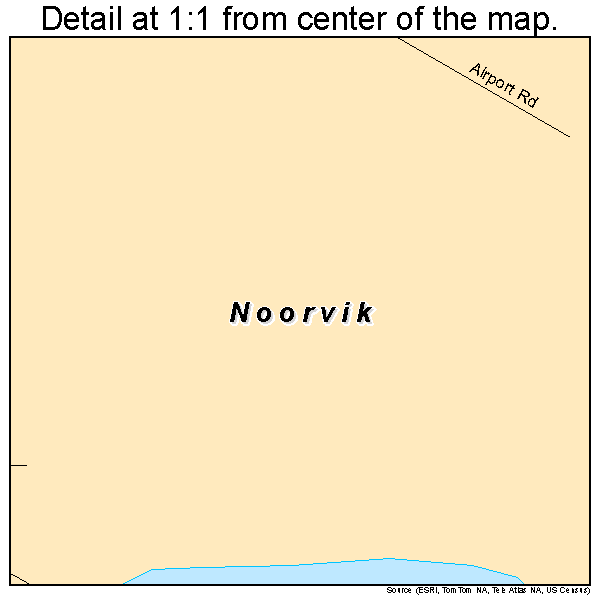 Noorvik, Alaska road map detail