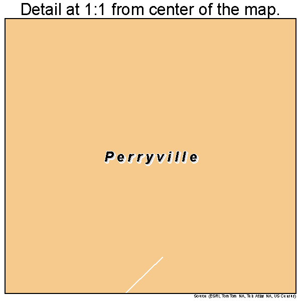 Perryville, Alaska road map detail