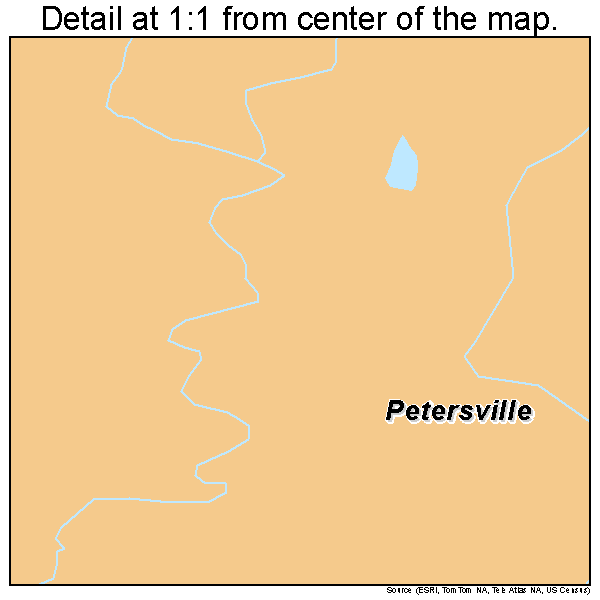 Petersville, Alaska road map detail