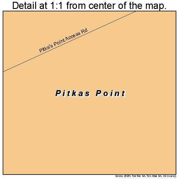 Pitkas Point, Alaska road map detail