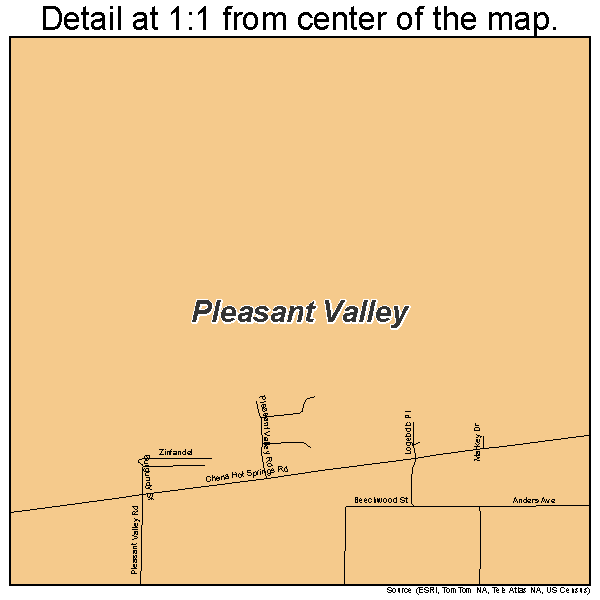 Pleasant Valley, Alaska road map detail