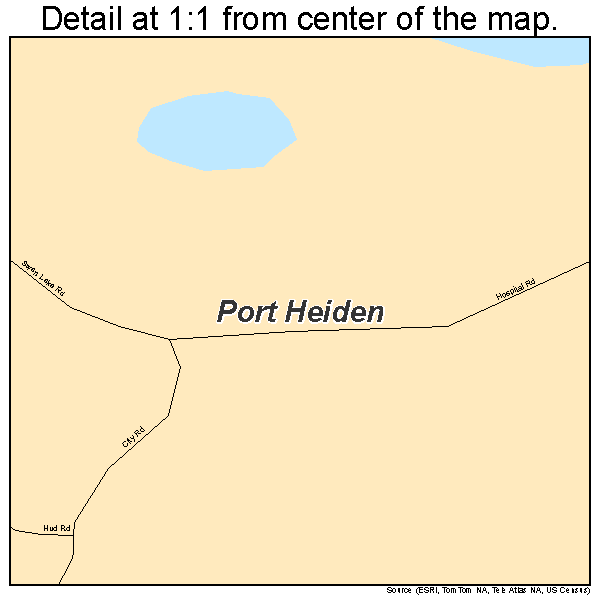 Port Heiden, Alaska road map detail
