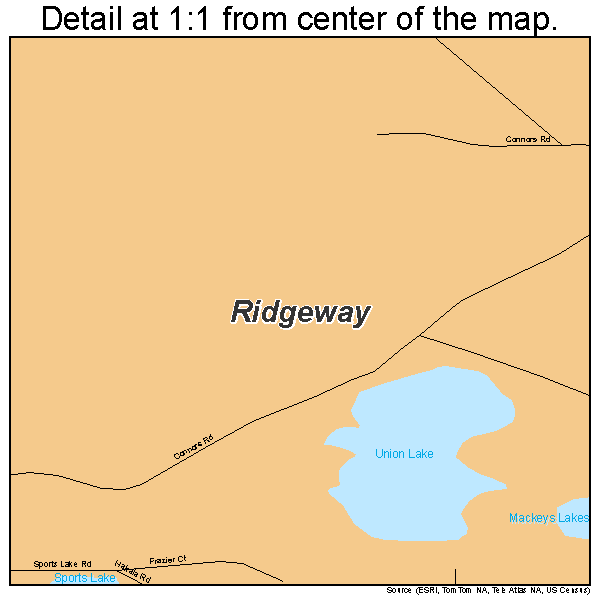 Ridgeway, Alaska road map detail
