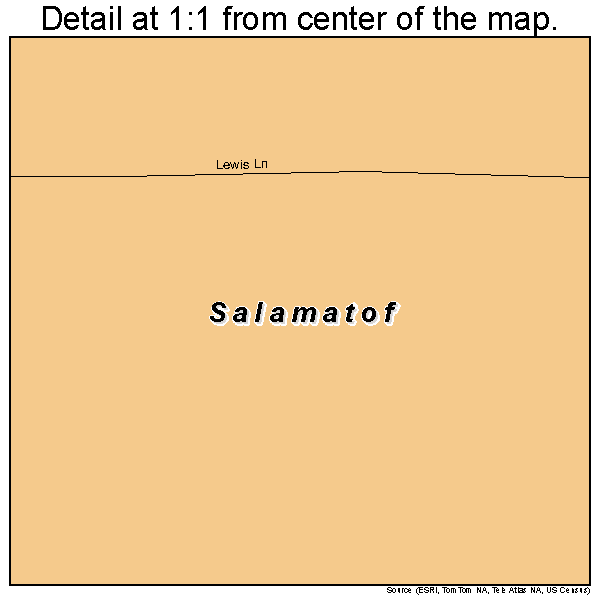 Salamatof, Alaska road map detail