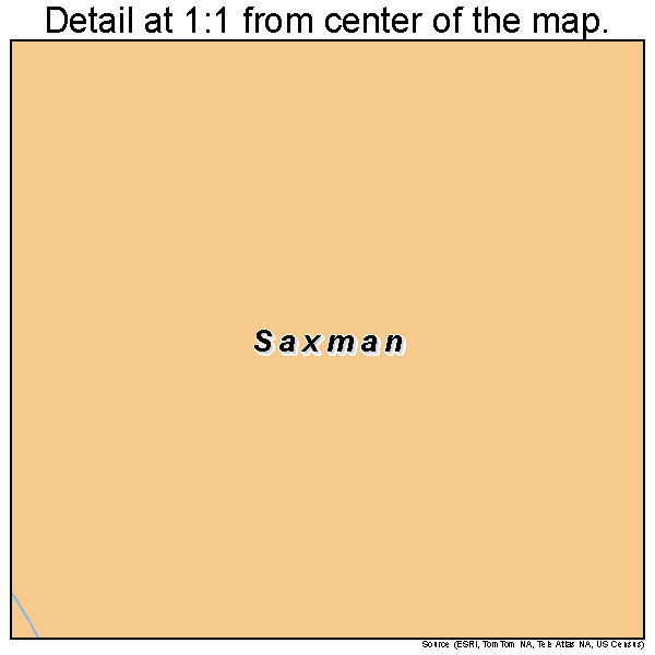 Saxman, Alaska road map detail