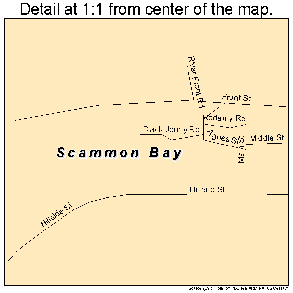 Scammon Bay, Alaska road map detail