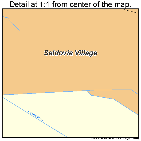 Seldovia Village, Alaska road map detail