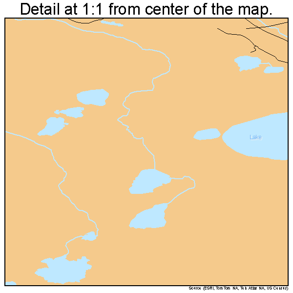 South Naknek, Alaska road map detail