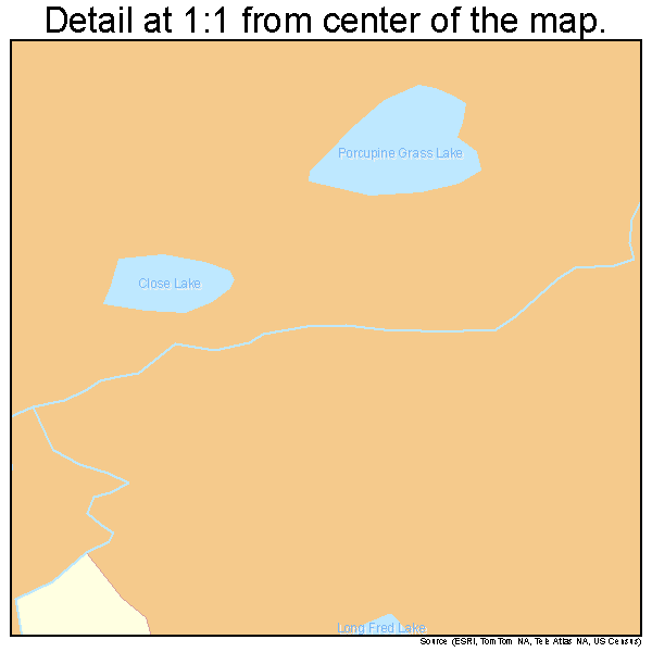 Tetlin, Alaska road map detail