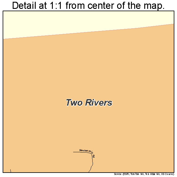 Two Rivers, Alaska road map detail