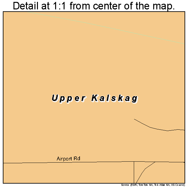 Upper Kalskag, Alaska road map detail