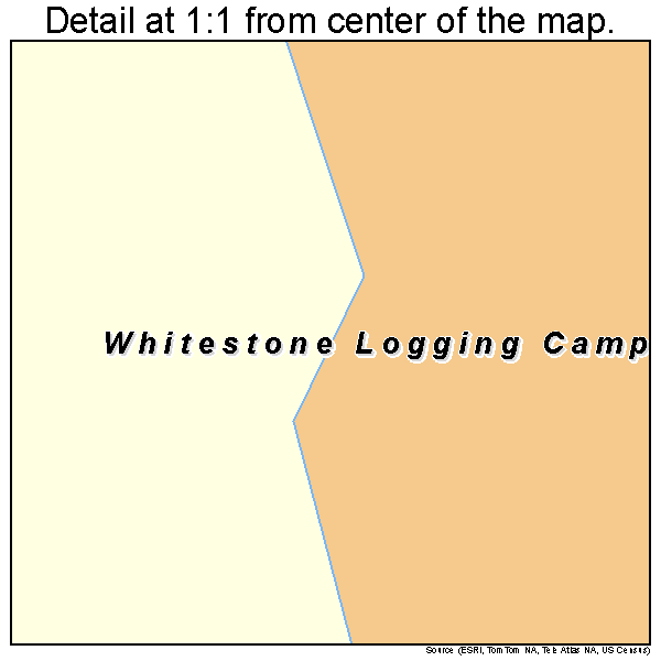 Whitestone Logging Camp, Alaska road map detail