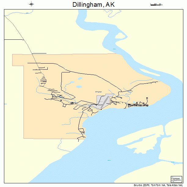 Dillingham, AK street map