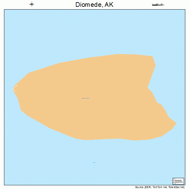 Diomede, AK street map