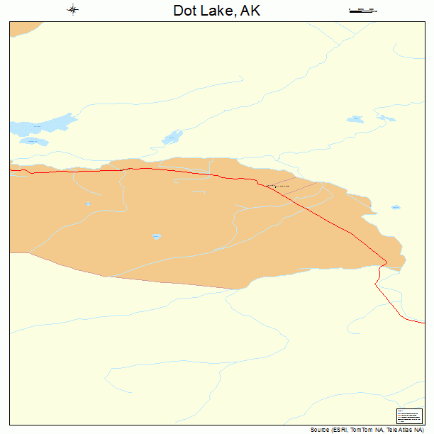 Dot Lake, AK street map