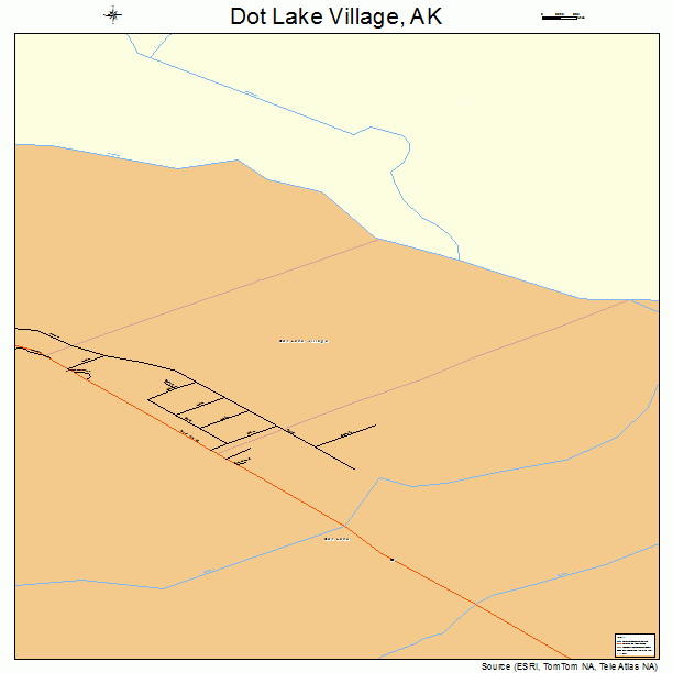 Dot Lake Village, AK street map
