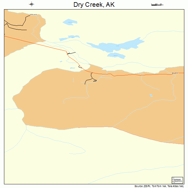Dry Creek, AK street map