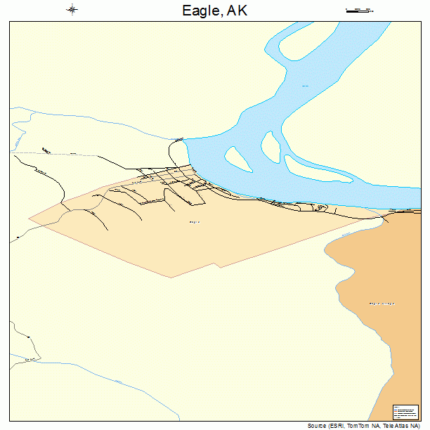 Eagle, AK street map