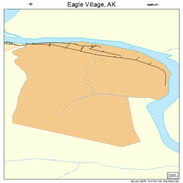 Eagle Village, AK street map