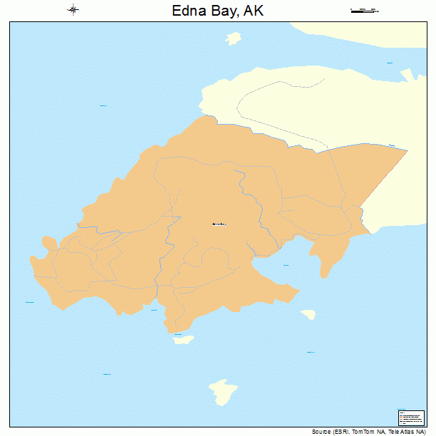 Edna Bay, AK street map