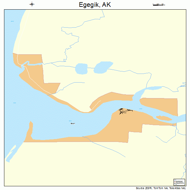 Egegik, AK street map