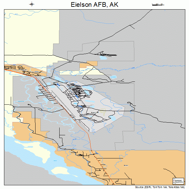 Eielson AFB, AK street map